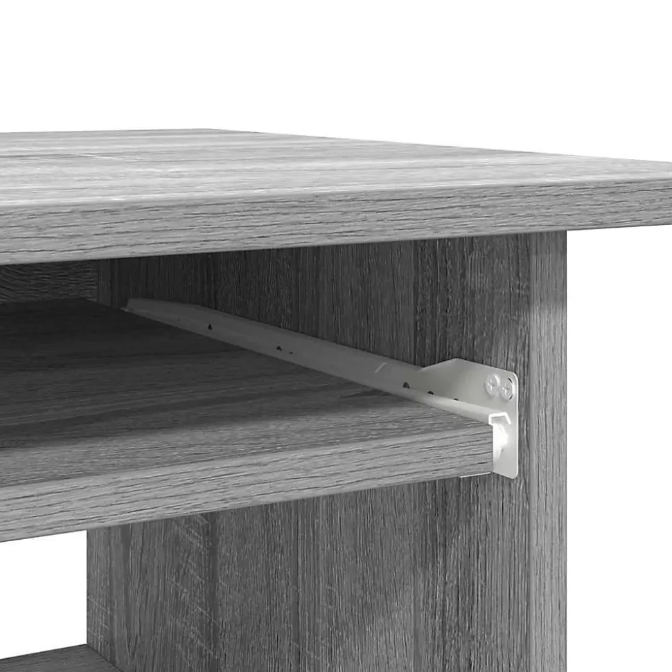 815478 vidaXL Bureau Sonoma gris 80x45x74 cm Bois d'ingénierie