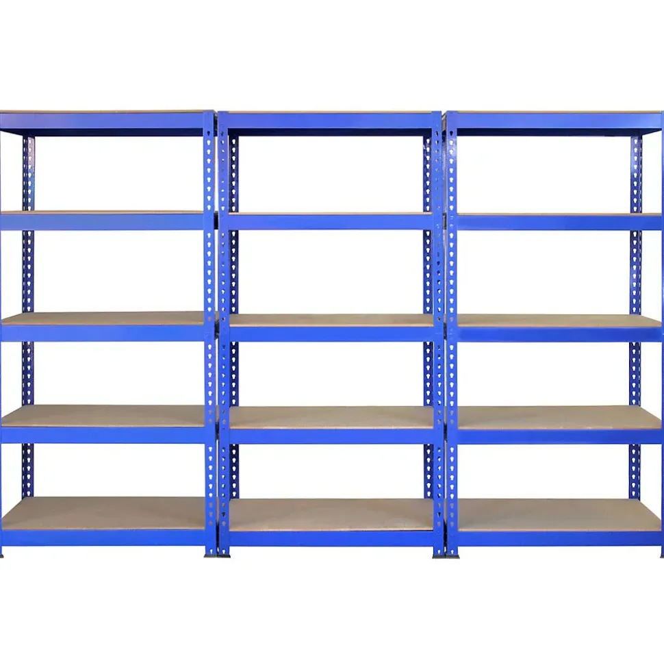 5 x Etagères 90 cm Bleu & Maillet - Q-Rax