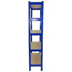 4 x Monster Racking T-Rax Rayonnage Étagère Robuste, Bleu, 75cm L, 30cm P