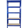 8 x Monster Racking T-Rax Rayonnage Étagère Robuste, Bleu, 75cm L, 30cm P