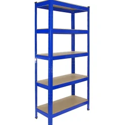 10 x Monster Racking T-Rax Rayonnage Étagère Robuste, Bleu, 75cm L, 30cm P