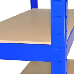 3 x Monster Racking T-Rax Rayonnage Étagère Robuster, Bleu, 75cm L, 30cm P