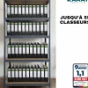2 X Rayonnages pour charges lourdes, 150 x 75 x 30 cm, Gris, Capacité de charge max :  875 kg