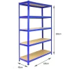 3 x T-Rax 1200mm x 450mm x 1800mm Bleu