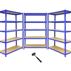 3 x T-Rax 1200mm x 450mm x 1800mm Bleu
