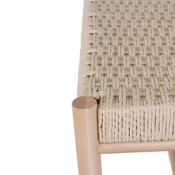 Abano - Banc en bois et corde tressée L80cm - Naturel