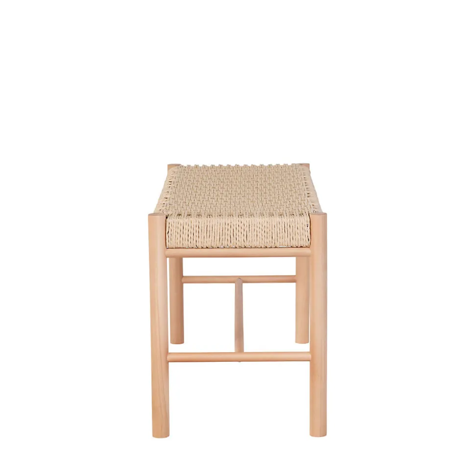 Abano - Banc en bois et corde tressée L80cm - Naturel