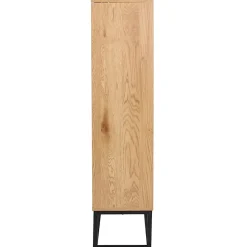 ABRIL - Bibliothèque Aspect Bois et Pieds Métal
