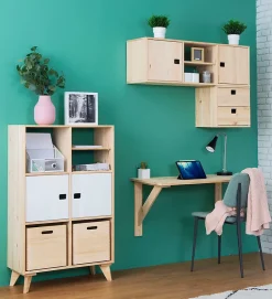 Accessoire porte en pin pour étagère modulaire Dinamic 32,5x32,5 cm