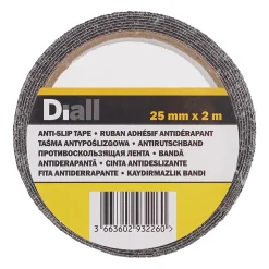 Adhésif antidérapant Diall noir, 2 m x 25 mm