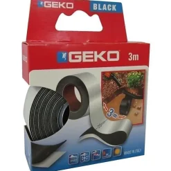 Adhésif autoamalgamant - GEKO - 25 mm x 3 m - Noir - Multi-usages - Brillant
