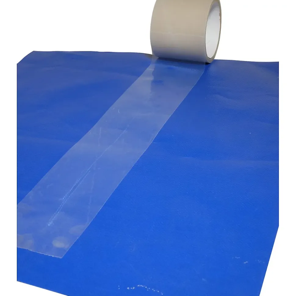 Adhésif transparent 50mm x 20m pour réparation bâche