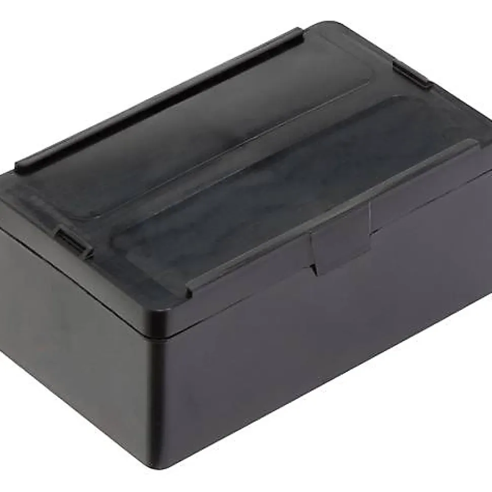 Alutec 1308.050 bac à charnière ESD antistatique noir 136 x 55 x 87 mm
