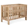 AMELIA II Ensemble bébé commode à langer et lit évolutif 120x60 Chêne sans tiroir
