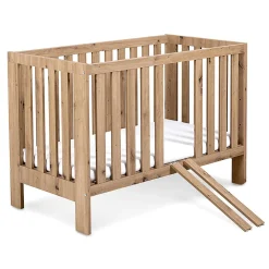 AMELIA II Ensemble bébé commode à langer et lit évolutif 120x60 Chêne sans tiroir