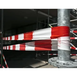 AMIG - Bande de balisage 522 - 70 mm x 200 m - Polyéthylène faible densité LDPE - Rouge-Blanc