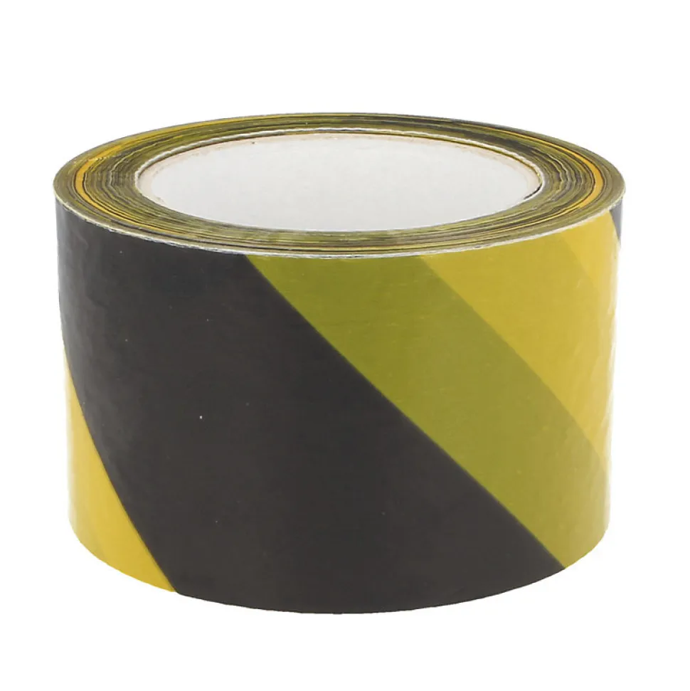 AMIG - Bande de balisage 522 - 70 mm x 200 m - Polyéthylène faible densité LDPE - Jaune/Noir