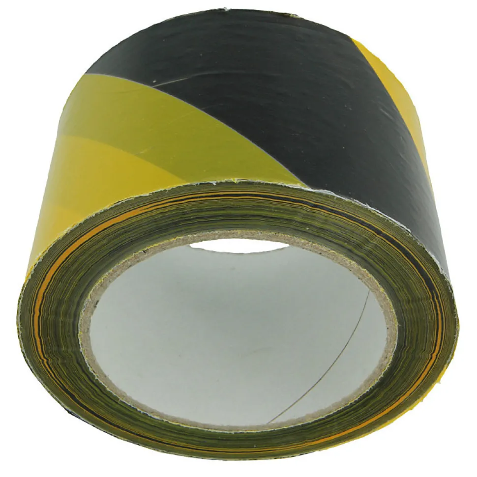 AMIG - Bande de balisage 522 - 70 mm x 200 m - Polyéthylène faible densité LDPE - Jaune/Noir