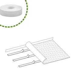 AMIG - Ruban adhésif à deux côtés 513 - 5 m x 19 mm - Blanc