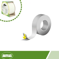 AMIG - Toile étanche 516 - 10 m x 50 mm - Blanc