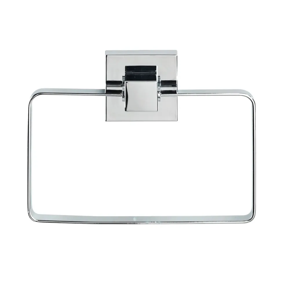 Anneau porte-serviettes en acier inox Quadro