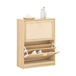 Armoire à Chaussures 2 Abattants, étagère à Chaussures avec 2 Portes, FSR160-N, SoBuy