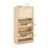 Armoire à Chaussures 3 Abattants étagère à Chaussures avec 3 Portes, FSR159-N, SoBuy