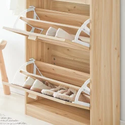 Armoire à Chaussures 3 Abattants étagère à Chaussures avec 3 Portes, FSR159-N, SoBuy