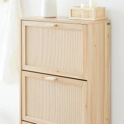 Armoire à Chaussures 3 Abattants étagère à Chaussures avec 3 Portes, FSR159-N, SoBuy