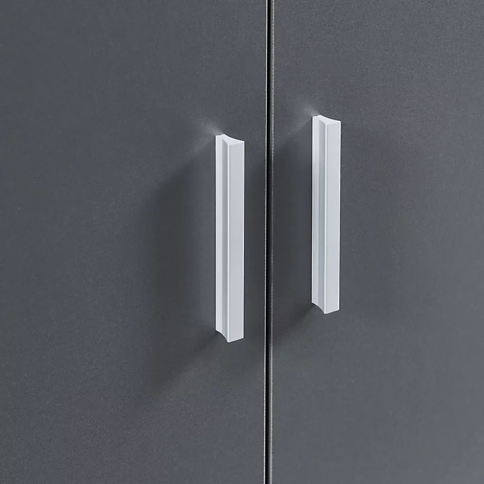 Armoire à chaussures Notribontaa avec 2 portes 108 x 55 x 35 cm anthracite en.casa