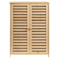 Armoire à chausures Klamp bambou 88 x 66 x 33 cm naturel en.casa