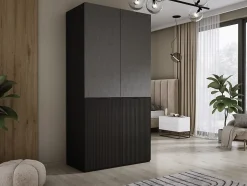 Armoire : Graphite Noir, 100 x 200 x 51 cm