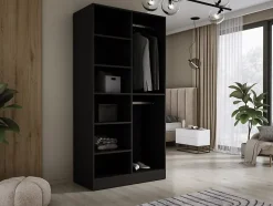 Armoire : Graphite Noir, 100 x 200 x 51 cm