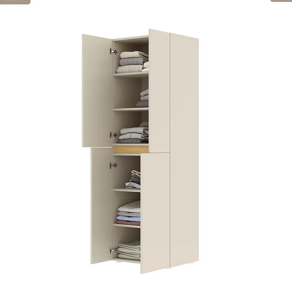 Armoire - H.184 x L.60 x P.42 - PYRE - CACHEMIRE