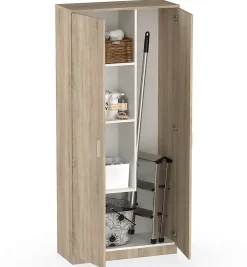 Armoire / meuble de rangement coloris Cambrian - Hauteur 180 x Longueur 80 x Profondeur 35 cm