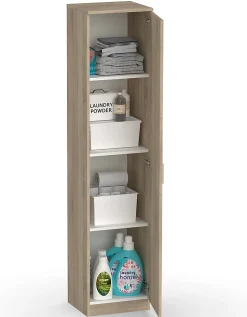 Armoire / meuble de rangement coloris cambrian - Hauteur 180 x Longueur 40 x Profondeur 35 cm