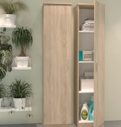 Armoire / meuble de rangement coloris cambrian - Hauteur 180 x Longueur 40 x Profondeur 35 cm