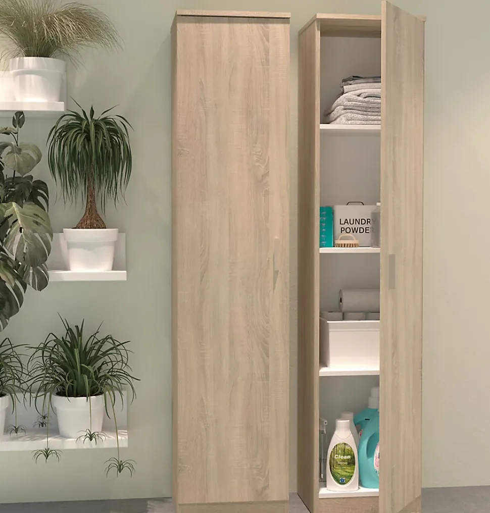 Armoire / meuble de rangement coloris cambrian - Hauteur 180 x Longueur 40 x Profondeur 35 cm