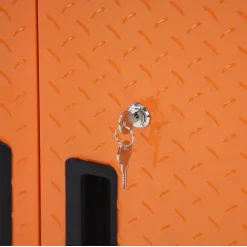 Armoire à outils murale en métal Magnusson noir et orange