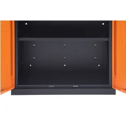 Armoire à outils murale en métal Magnusson noir et orange