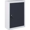 Armoire à outils murale Style Industriel Métal Gris et noir vidaXL