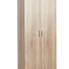 Armoire / placard de rangement de 2 portes coloris Chêne Cambrian - longueur 80 x profondeur 47 x hauteur 187 cm