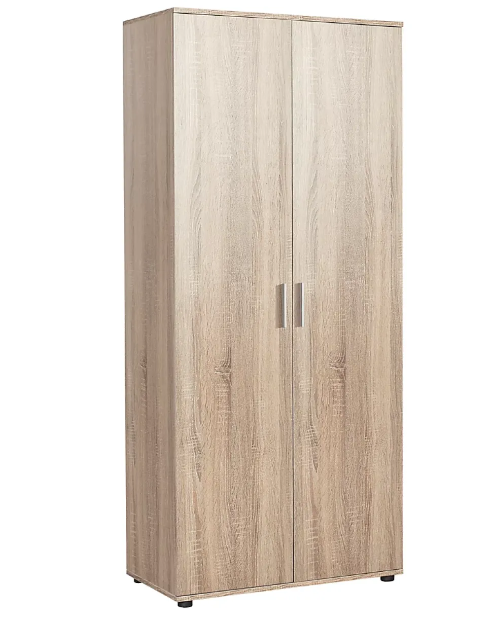 Armoire / placard de rangement de 2 portes coloris Chêne Cambrian - longueur 80 x profondeur 47 x hauteur 187 cm