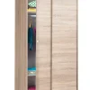 Armoire / placard de rangement de 2 portes coulissantes coloris Chêne Cambrian - longueur 94 x profondeur 52 x hauteur 182 cm