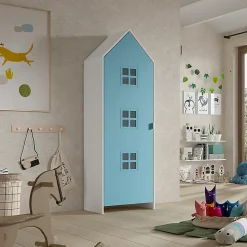 Armoire 1 porte Vipack Bruges Bleu