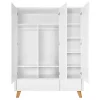 Armoire 3 portes 2 tiroirs Novelies Zara Blanc