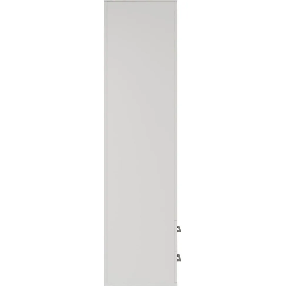 Armoire 3 portes avec miroir TOM Dimensions H185 x L120 x P52 cm Coloris blanc Style design