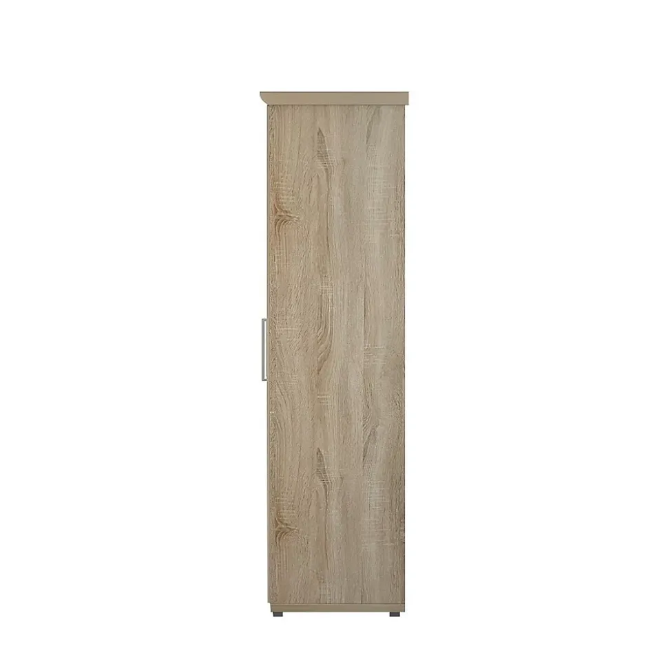 Armoire 4 portes avec penderie TOM Chene sonoma