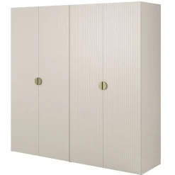 Armoire 4 portes avec tringle et tiroirs 200 cm FRAME grege