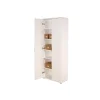 Armoire 2 Portes "Lorenzo" 189cm Blanc
